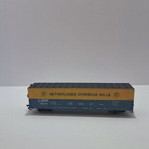 Vintage HO Scale Bachmann Netherlands Overseas Mills Box Car LUNX 70254